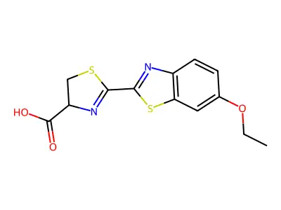 2-(6-Ethoxybenzo[d]thiazol-2-yl)-4,5-dihydrothiazole-4-carboxylic Acid structure