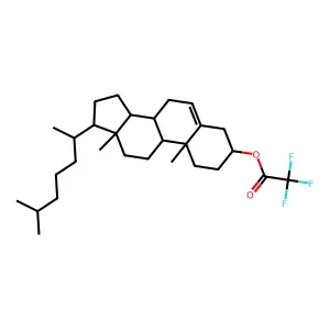 Cholesterol, trifluoroacetate structure