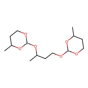 Tri(butylene glycol) biborate structure