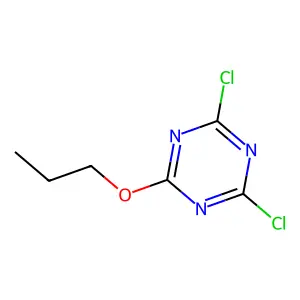 2,4-Dichloro-6-propoxy-1,3,5-triazine structure