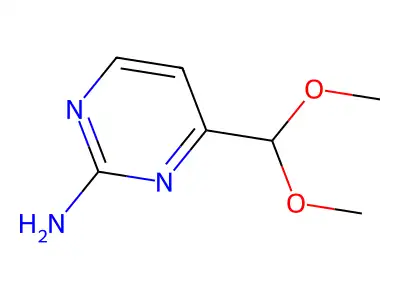 4-(Dimethoxymethyl)pyrimidin-2-amine structure