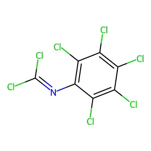 1,1-dichloro-N-(2,3,4,5,6-pentachlorophenyl)methanimine structure