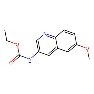 Ethyl 6-methoxy-3-quinolinylcarbamate structure