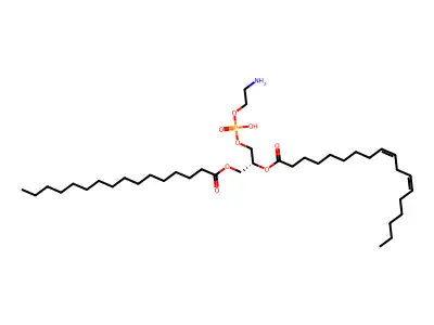 1-Palmitoyl-2-linoleoyl PE structure