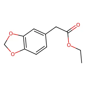 1,3-Benzodioxole-5-acetic acid, ethyl ester structure