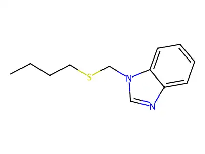 1-(Butylthiomethyl)-benzimidazole structure