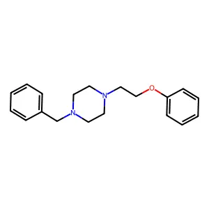1-Benzyl-4-(2-phenoxyethyl)piperazine structure