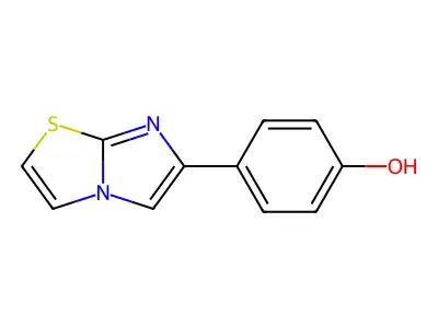 4-(Imidazo[2,1-b]thiazol-6-yl)phenol structure