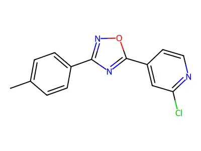 5-(2-Chloro-4-pyridyl)-3-(4-methylphenyl)-1,2,4-oxadiazole structure