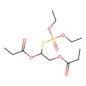 Phosphorothioic acid, O,O-diethyl S-(1-(1,3-dicarbethoxy)ethyl) ester structure