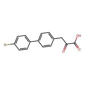 3-(4'-Bromo-[1,1'-biphenyl]-4-yl)-2-oxopropanoic acid structure