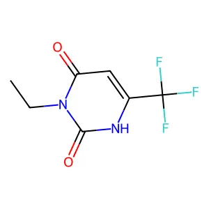 3-ethyl-6-(trifluoromethyl)-2,4(1H,3H)-pyrimidinedione structure