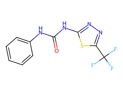 1-Phenyl-3-(5-trifluoromethyl-[1,3,4]thiadiazol-2-yl)-urea structure