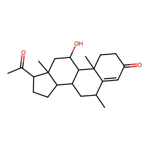 甲羟松 structure