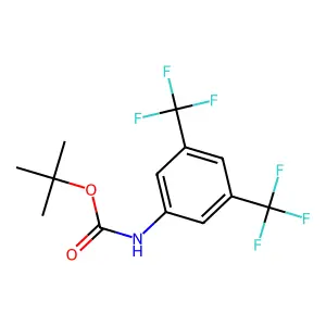 tert-butyl N-[3,5-bis(trifluoromethyl)phenyl]carbamate structure