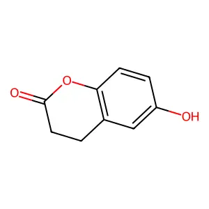 3,4-Dihydro-6-hydroxycoumarin structure
