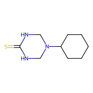 5-Cyclohexyl-1,3,5-triazinane-2-thione structure