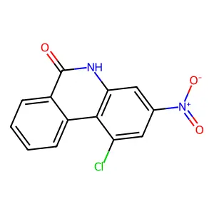 1-Chloro-3-nitrophenanthridin-6(5h)-one structure