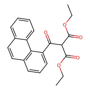 Diethyl-4-phenanthroyl malonate structure