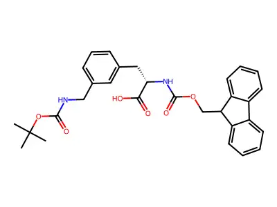 Boc-L-2-Aminomethylphe(Fmoc) structure