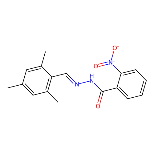 N'-(mesitylmethylene)-2-nitrobenzohydrazide structure