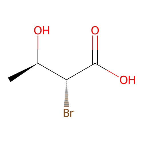 (2R,3R)-2-Bromo-3-hydroxybutanoic acid structure