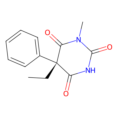 (+)-Mephobarbitol structure
