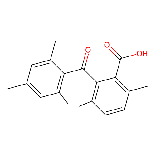 3,6-Dimethyl-2-(2,4,6-trimethylbenzoyl)benzoic acid structure
