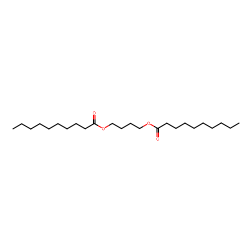 1,4-Butanediol bisdecanoate structure