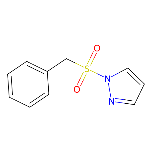1-(benzylsulfonyl)-1H-pyrazole structure