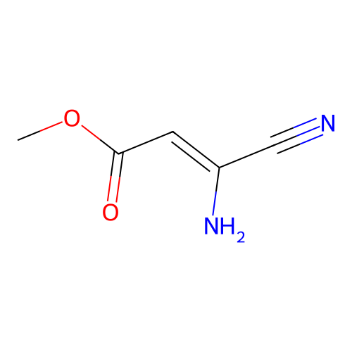 Methyl 3-amino-3-cyanoprop-2-enoate structure