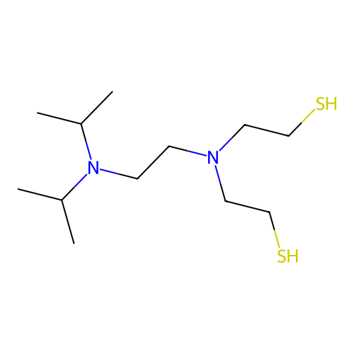 2-[2-[Di(propan-2-yl)amino]ethyl-(2-sulfanylethyl)amino]ethanethiol structure