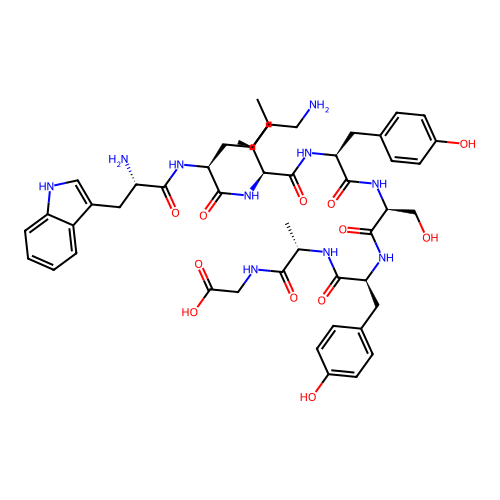 H-Trp-Lys-Ile-Tyr-Ser-Tyr-Ala-Gly-OH structure