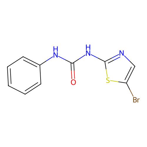 N-(5-bromo-1,3-thiazol-2-yl)-N'-phenylurea structure