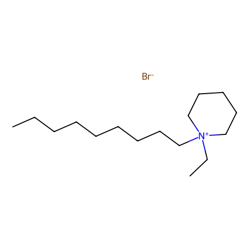 1-Ethyl-1-nonylpiperidin-1-ium bromide structure