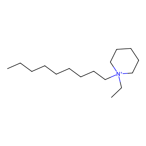 1-Ethyl-1-nonylpiperidin-1-ium structure