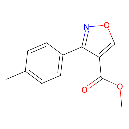 Methyl 3-p-tolyl-isoxazole-4-carboxylate structure