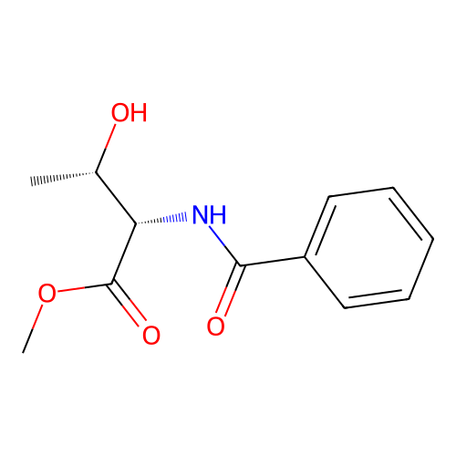 methyl (2S,3S)-3-hydroxy-2-(phenylcarbonylamino)butanoate structure