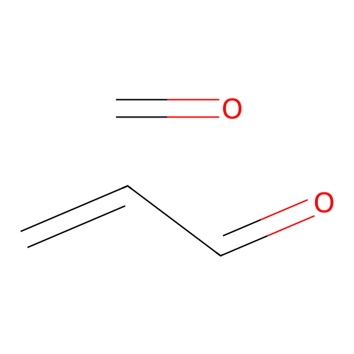2-Propenal, polymer with formaldehyde structure