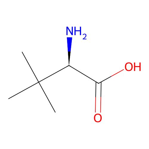 D-tert-leucine structure