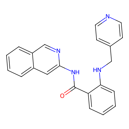 Benzamide, N-3-isoquinolinyl-2-[(4-pyridinylmethyl)amino]- structure