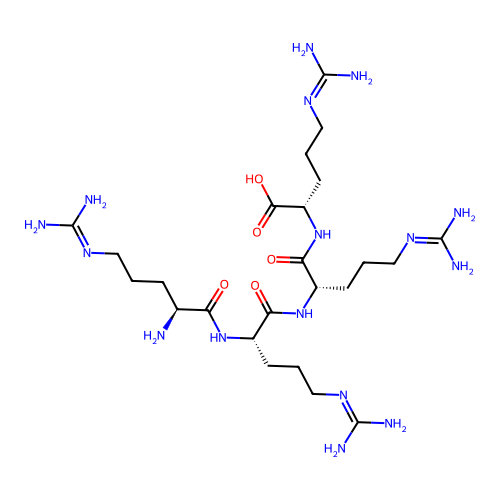 H-Arg-Arg-Arg-Arg-OH structure