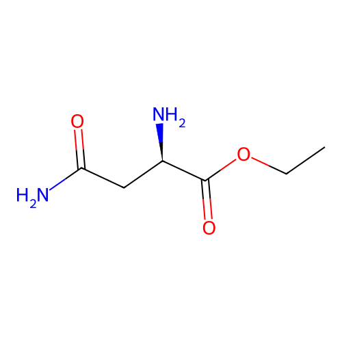 ethyl (2R)-2-amino-3-carbamoylpropanoate structure