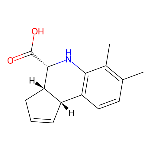 rac-(3aR,4S,9bS)-6,7-dimethyl-3H,3aH,4H,5H,9bH-cyclopenta[c]quinoline-4-carboxylic acid structure