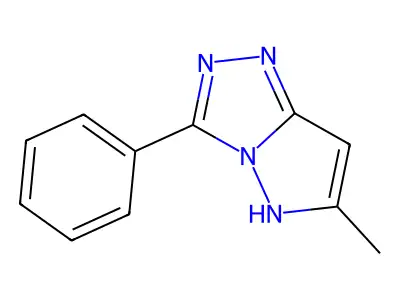 1H-Pyrazolo[5,1-c]-1,2,4-triazole, 6-methyl-3-phenyl- structure