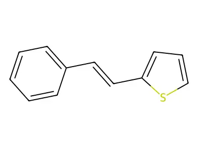 2-(2-Phenylethenyl)thiophene structure