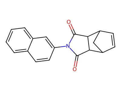 4-Naphthalen-2-yl-4-aza-tricyclo[5.2.1.0*2,6*]dec-8-ene-3,5-dione structure