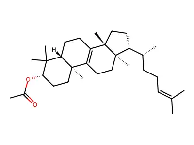 Lanosta-8,24-dien-3-yl acetate structure