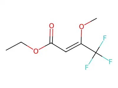 3-Methoxy-4,4,4-trifluoro-2-butenoic acid ethyl ester structure