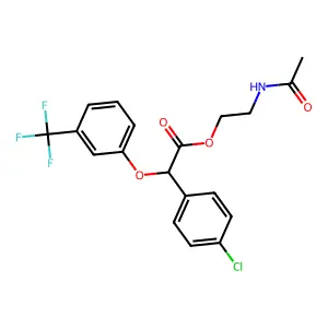 Halofenate structure